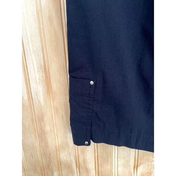 Samie Sadock performance bermuda shorts sports golf black stretch women 8 - Picture 3 of 7